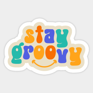 Stay Groovy Retro Summer Sticker